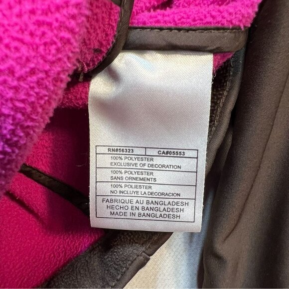 Nike Womens Windbreaker Jacket Size XL Brown Reversible Fleece Coxy Outdoors - Picture 3 of 10